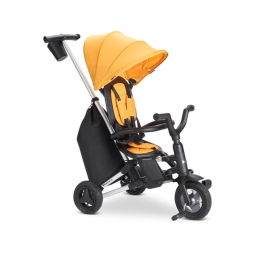 Triciclo Infantil para Passeio com Assento Ajustável 8 Estágios, Idade Recomendada 6 Meses a 5 Anos, JOOVY 1107, Amarelo