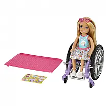 Boneca Barbie Chelsea Cadeirante com Rampa e Acessórios