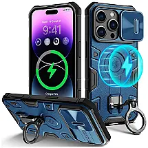 Capa para Iphone 14 Pro Max de Alta Resistencia Nível Militar, Wefor, Azul