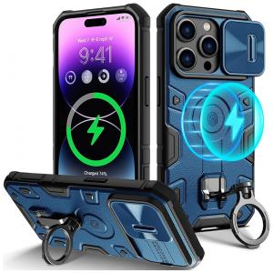 Capa para Iphone 14 Pro Max de Alta Resistencia Nível Militar, Wefor, Azul