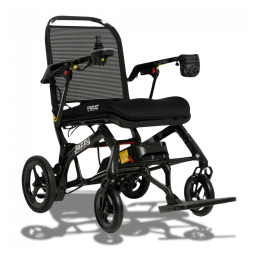 Cadeira de Rodas Motorizada Jazzy Ultra Light Pride Mobility Preta Dobrável Carbono Fibra 136 kg Capacidade