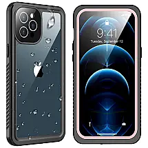 SPIDERCASE Capinha Compatível com iPhone 12 pro Max a Prova dÁgua com Vidro Temperado, Rosa