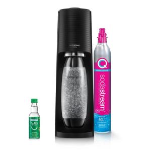 SodaStream Terra: Máquina de Fazer Água com Gás STARTER KIT em Preto, EcoAmigável, Sem Pilhas - Transforme sua Hidratação