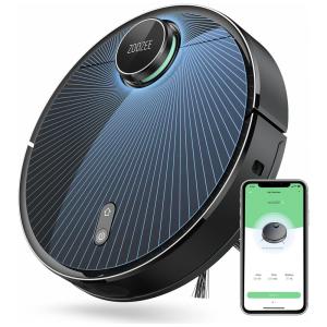 Aspirador de Pó Robô com Mapeamento Multinível e Sucção Forte 3500PA, 110v, ZOOZEE Z70, Preto