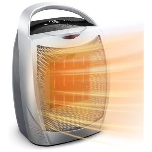 Aquecedor Elétrico Portátil com 4 Modos, 1500W 110V, GiveBest, Prata