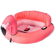 Boia Rebocável Aquática HO Flamingo 2 para 2 Pessoas, Rosa