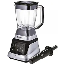 Liquidificador Profissional 2L com 3 Velocidades e Painel Digital, 1200W, Koblenz, Preto e Prata