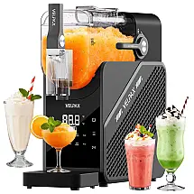 Máquina de Slush Raspadinha VELPAX 2,6L 7-em-1 Display LED Auto Limpeza Sem Gelo