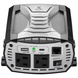 Power CPIALCDG1 Inversor de Potência Automotivo 500W, 2 portas USB e Controle Remoto, COBRA CPI500W, Cinza