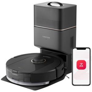 Aspirador Robô e Esfregão com Auto Esvaziamento e Sucção Forte de 5500Pa, 110V, Roborock Q5 Pro, Preto