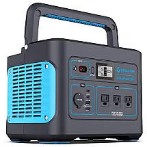 Generark Gerador de Energia Solar Portátil com 3 Tomada AC 110V, 4 UBS, 1000W 2000W