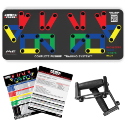 Power Press Barra de Apoio para Flexão Multifuncional e Ergonômica, Preto