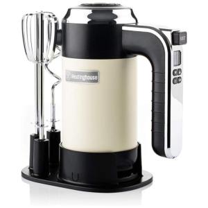 Retro Batedeira de Mão Elétrica com 6 Velocidades, 110v, WESTINGHOUSE, Branco