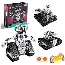 Kit de Construção Robô Inteligente STEM para Crianças de 8 a 14 Anos, MOULD KING, Branco