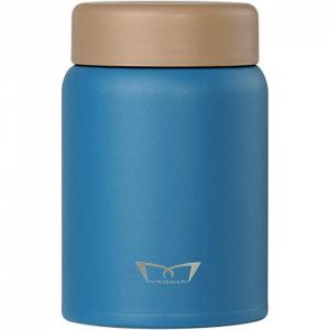 Mr.Dakai Frasco Térmico para Alimentos 384 ml com Vedação e Colher Aço Inoxidável Laranja