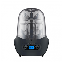 Esterilizador e Secador de Mamadeiras Elétrico a Vapor, Universal, Baby Brezza, Preto