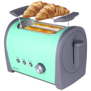 Torradeira de 2 Fatias com 6 Níveis de Tostagem, 800W, 110v, GARDOM T 11U, Verde