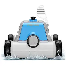 Aspirador Robô Automático Recarregável para Piscinas de até 74 m2 Bateria dura 90 Min, FIILPOW PR800, Azul