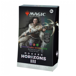 Magic: The Gathering Modern Horizons 3, Deck de Comandante Overdrive do Cemitério, com 100 Cartas, Pacote de Amostra de 2 Boosters de
