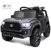 Carro Carrinho Elétrico Infantil ENYOPRO 12V Recarregável com Controle Remoto, Cinza