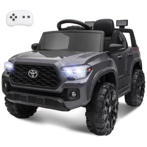 Carro Carrinho Elétrico Infantil ENYOPRO 12V Recarregável com Controle Remoto, Cinza