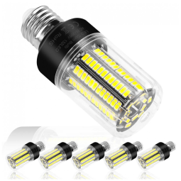 Lâmpadas LED tipo milho 25W pacote com 6 unidades, equivalentes a 250W, super brilhantes com 3146 lúmens, base E26/E27 padrão para