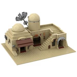 Kit de Construção Edifício Duplo Tatooine, 636 Peças, BUILDING BOAT, Bege
