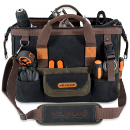 Bolsa de Ferramentas Organizadora com 32 Compartimentos, WELKINLAND, Preto