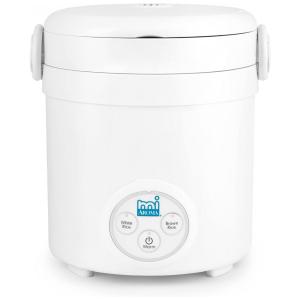 Panela de Arroz Elétrica 2 a 3 Xícaras com Controle Digital, Branca, 110v, AROMA HOUSEWARES MRC 903D, Branco
