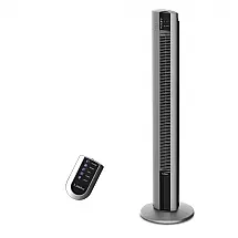 Ventilador de Torre com 3 Velocidades, Controle Remoto e Temporizador, 110V 53W, Lasko T48314, Cinza