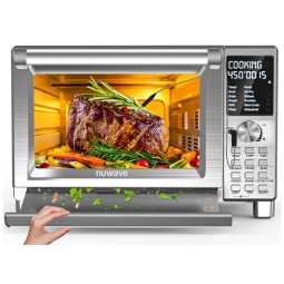 Forno Elétrico Nuwave Bravo XL Pro 30L Inox Air Fryer Convecção 100 Presets Sonda Digital 110V