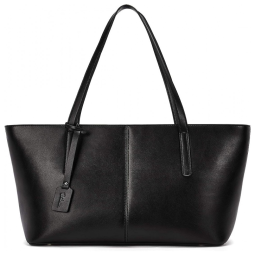 HOSTANTEN Bolsa de Ombro de Trabalho Feminina em Couro , Preta