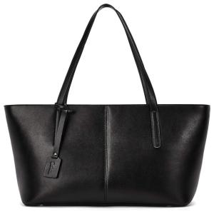 HOSTANTEN Bolsa de Ombro de Trabalho Feminina em Couro , Preta