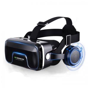 Óculos Realidade Virtual com Fone de Ouvido e Controle, TSANGLIGHT VR Headset with Headphones, Preto