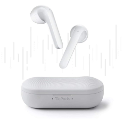 TicPods Fone de Ouvido sem fio Inteligente Á Prova dAgua IPX4 in Ear Branco Ice