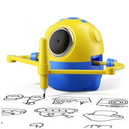 Robô de Desenho para Crianças com Reconhecimento de Câmera, Máquina de Desenho Educacional Interativa com 150 Cartões, Shapana