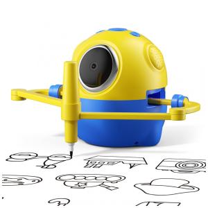 Robô de Desenho para Crianças com Reconhecimento de Câmera, Máquina de Desenho Educacional Interativa com 150 Cartões, Shapana