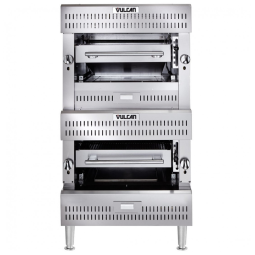 Grelha Dupla Vertical Infravermelha/Cerâmica Vulcan VIB2-LP Gás GLP 64x65 cm 197.500 BTU