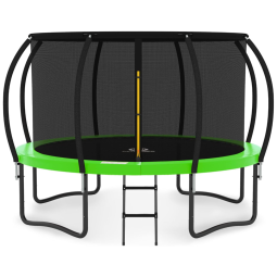 Trampolim JUMPZYLLA 2,4m, 3m, 3,6m, 4,3m, 4,6m, 4,9m com Rede de Proteção, Escada e Revestimento Antiferrugem, Aprovado pela ASTM