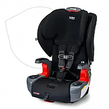 Cadeirinha Britax Grow with You ClickTight Preta 2-em-1 Arnês para Elevador 11,3 a 54,4 kg