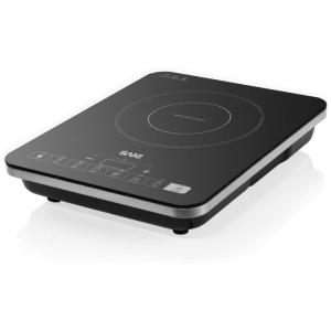 Cooktop Elétrico de Indução Portátil com 8 Níveis de Controle e Trava de Segurança. 110V 1800W, SAKI, Preto