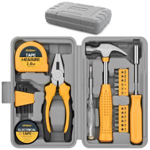 Kit de Ferramentas com Maleta de Transporte, 38 Peças, HI SPEC, Laranja Claro