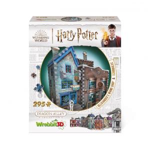 Quebra Cabeças 3D Arquitetura Harry Potter Ollivanders Scribbulus from Diagon Alley para Crianças e Adultos, 295 Peças, WREBBIT 3D DIAGON1