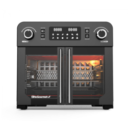 Forno Elétrico de Bancada 23 Litros Programável com Controle de Temperatura 110V 1700W Elite Gourmet EAF9010B, Preto