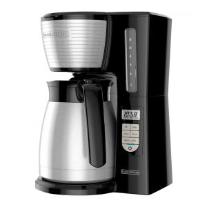 Cafeteira Elétrica Programável 1 2.8L de Aço Inoxidável, 110v, BLACKDECKER CM2045B 1, Preto