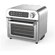 Fritadeira Elétrica Air Fryer 8 em 1 Capacidade 10 L Forno Multifuncional 1500W, 110v, LUCKWIND, Prateado