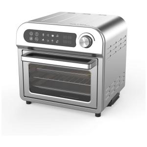Fritadeira Elétrica Air Fryer 8 em 1 Capacidade 10 L Forno Multifuncional 1500W, 110v, LUCKWIND, Prateado