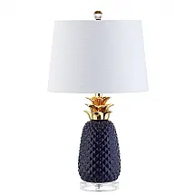 Abajur Luminária de Mesa em Cerâmica, Estilo Contemporâneo com 58 cm de Altura para Quarto, Sala de Estar e Escritório, 110V 60W