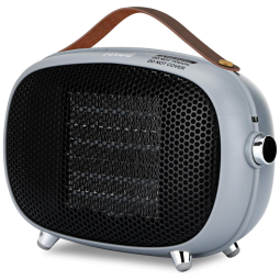 Mini Aquecedor de Cerâmica Elétrico Portátil com 3 Modos, 400W 800W, 110V, Teioe M7, Cinza