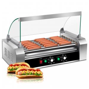 Máquina de Hot Dog com 7 Rolos Antiaderentes até 18 Salsichas, 110V 900W, KOTEK, Prata